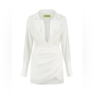 Gauge 81 Naha dress, white, size S.